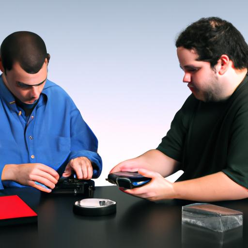 A customer discussing their PS5 problems with a knowledgeable repair specialist.
