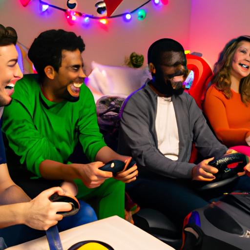 Connect with friends and indulge in the joyous multiplayer experience of Mario Kart on PS5.