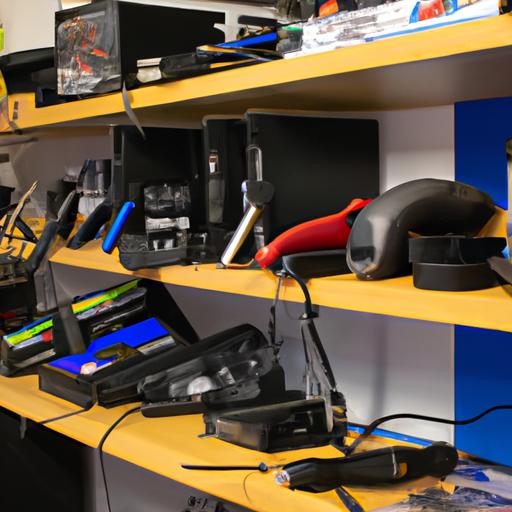 A repair shop equipped with state-of-the-art tools for efficient PS5 repairs.